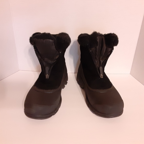 Sorel Snow Angel Zip Winter Insulated  Waterproof Black Womens Boots Sz 7.5 - Picture 10 of 14